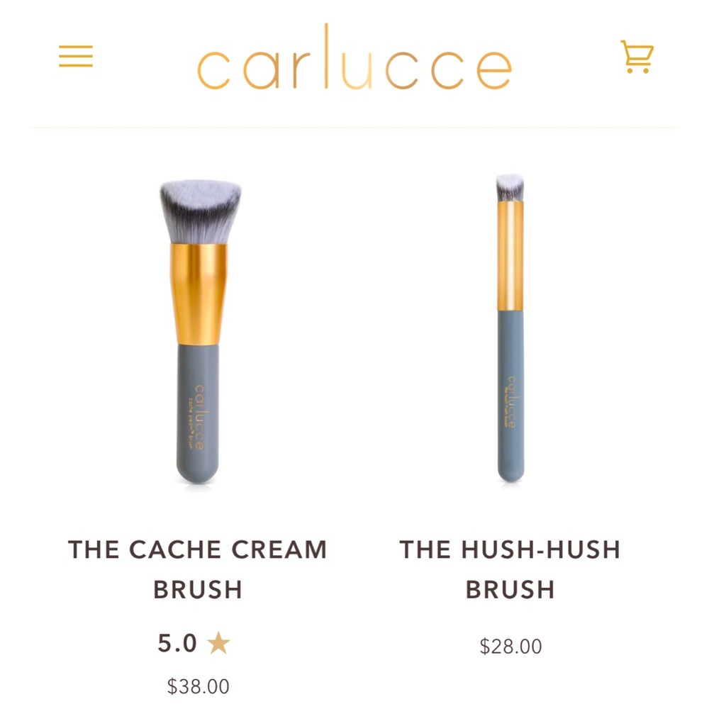 Carlucce Cache Cream Brush, Hush-Hush Brush bundle
